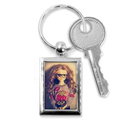Eating Sushi Key Chains (rectangle)  by snowwhitegirl