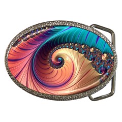 Fractal Multi Colored Fantasia Belt Buckles