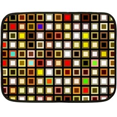 Squares Colorful Texture Modern Art Fleece Blanket (mini)