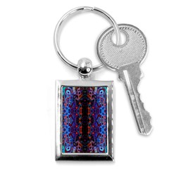 Kaleidoscope Art Pattern Ornament Key Chains (rectangle) 