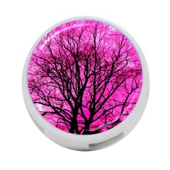 Pink Silhouette Tree 4-port Usb Hub (one Side) by Sudhe