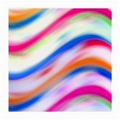 Vivid Colorful Wavy Abstract Print Medium Glasses Cloth