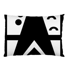 Black And White Geometric Design Pillow Case by yoursparklingshop