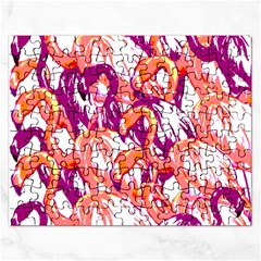 Flamingos Rectangular Jigsaw Puzzl by StarvingArtisan