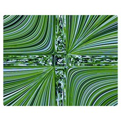 Electric Field Art Vii Double Sided Flano Blanket (medium)  by okhismakingart