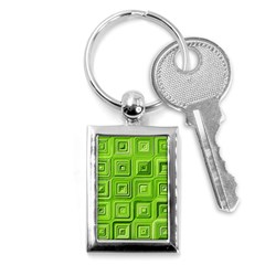 Electric Field Art Xvii Key Chains (rectangle)  by okhismakingart