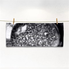 Black-and-white Water Droplet Hand Towel by okhismakingart