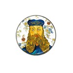 Vincent Van Gogh Cartoon Beard Illustration Bearde Hat Clip Ball Marker Front