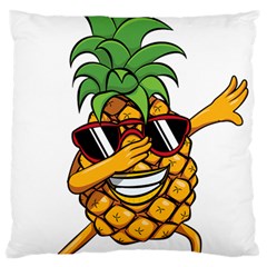 Dabbing Pineapple Sunglasses Shirt Aloha Hawaii Beach Gift Large Flano Cushion Case (one Side) by SilentSoulArts