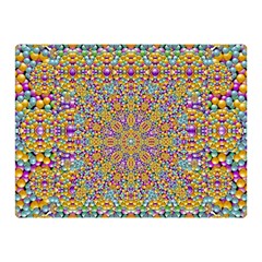 Pearl And Pearls And A Star Festive Double Sided Flano Blanket (mini)  by pepitasart