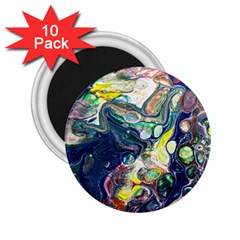Paint Acrylic Paint Art Colorful 2 25  Magnets (10 Pack)  by Pakrebo