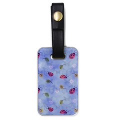 Ladybug Blue Nature Luggage Tag (one Side) by HermanTelo