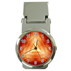 Abstract Orange Triangle Money Clip Watches by HermanTelo