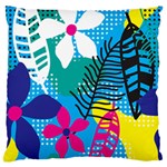 Pattern Leaf Polka Flower Large Cushion Case (Two Sides) Back
