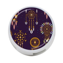 Background Non Seamless Pattern 4-port Usb Hub (one Side)
