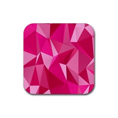 Pattern Halftone Geometric Rubber Coaster (square)  by Nexatart