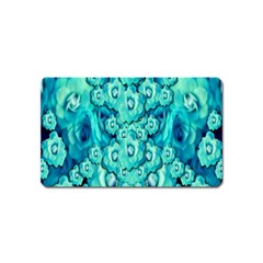 Happy Florals  Giving  Peace Ornate In Green Magnet (name Card) by pepitasart