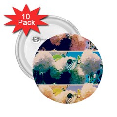 Washed Out Snowball Branch Collage (iv) 2 25  Buttons (10 Pack)  by okhismakingart