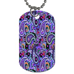 Paisley 2 Dog Tag (one Side) by impacteesstreetwearfive