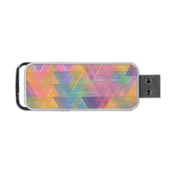 Triangle Pattern Mosaic Shape Portable Usb Flash (two Sides)