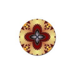 Kaleidoscope Fractal Pattern Golf Ball Marker