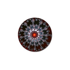 Fractal Rendering Spiral Helix Golf Ball Marker (4 Pack) by Pakrebo