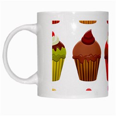 Chocolate Cake Muffin White Mugs by Bajindul