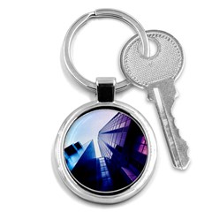 Abstract Architectural Design Architecture Building Key Chain (round)