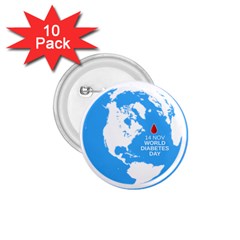The World Day Of Struggle Against Diabet 1 75  Buttons (10 Pack) by Sudhe