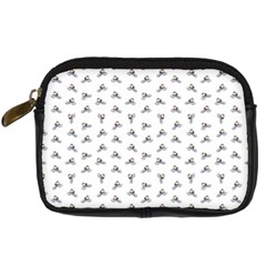 Cycling Motif Design Pattern Digital Camera Leather Case by dflcprintsclothing