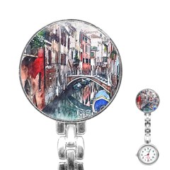 Venice Water Laguna Italy Stainless Steel Nurses Watch by Wegoenart