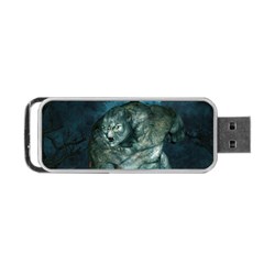 Aweome Troll With Skulls In The Night Portable Usb Flash (one Side) by FantasyWorld7