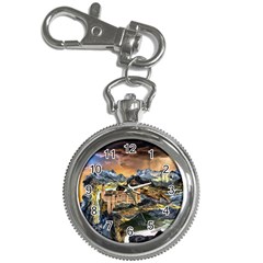 Castle Fantasy Landscape Stormy Key Chain Watches
