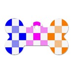 Checkerboard Again 9 Checkerboard Again 9 Dog Tag Bone (Two Sides) Back