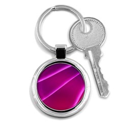 Pattern Purple Design Key Chain (round)