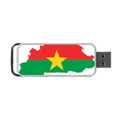 Burkina Faso Flag Map Geography Portable Usb Flash (two Sides)
