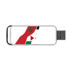 Western Sahara Flag Map Geography Portable Usb Flash (two Sides)