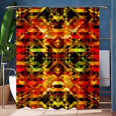 Mosaic Structure Grain Mode Shower Curtain 60  X 72  (medium)  by Pakrebo