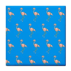 Flamenco Birds Exotic Nice Pink Tile Coaster by Pakrebo