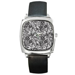 Encaje Square Metal Watch by Sobalvarro