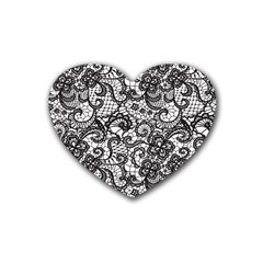 Encaje Rubber Coaster (heart)  by Sobalvarro