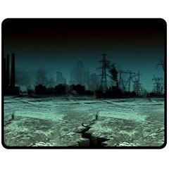 Industry Setting World Urban Double Sided Fleece Blanket (medium)  by Sudhe