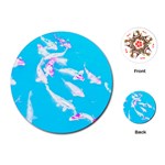 Koi Carp Scape Playing Cards Single Design (Round) Front