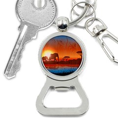African Background Bottle Opener Key Chain