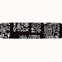 Vector Pattern Design With Tribal Elements Large Bar Mats by Vaneshart