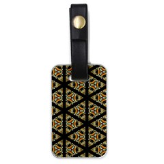 Pattern Stained Glass Triangles Luggage Tag (one Side)