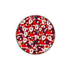 Nicholas Santa Christmas Pattern Hat Clip Ball Marker (4 Pack)