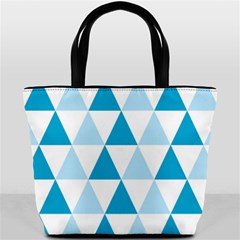 Abstract Modern Background Blue Bucket Bag by Vaneshart