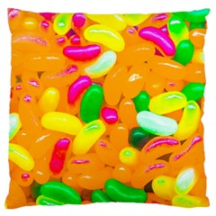 Vibrant Jelly Bean Candy Large Cushion Case (one Side) by essentialimage