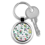Leaves Key Chain (Round) Front